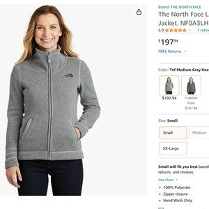 The North Face Ladies Sweater Fleece Jacket. NF0A3LH8